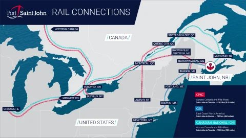 Canada invests in connecting the Port of Saint John