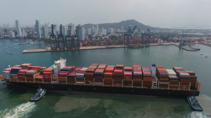 Fire breaks out aboard containership en route to Santos