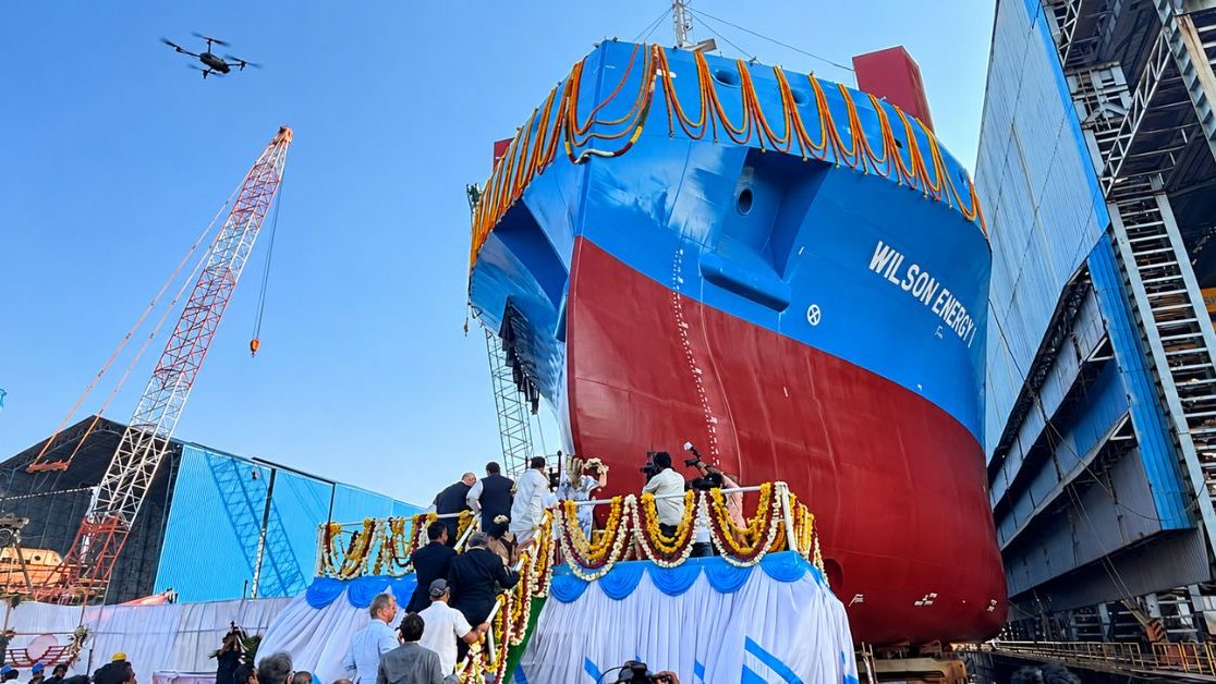 UCSL Cargo Vessel Launch Advances Eight-Ship Wilson Programme at Malpe