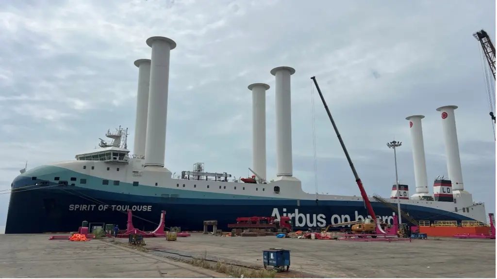 Six Rotor Sails installed on Airbus RoRo vessel