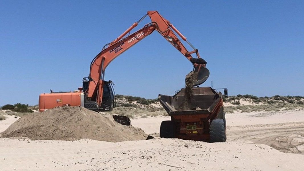 WA Department of Transport: Exmouth sand bypassing kicks off