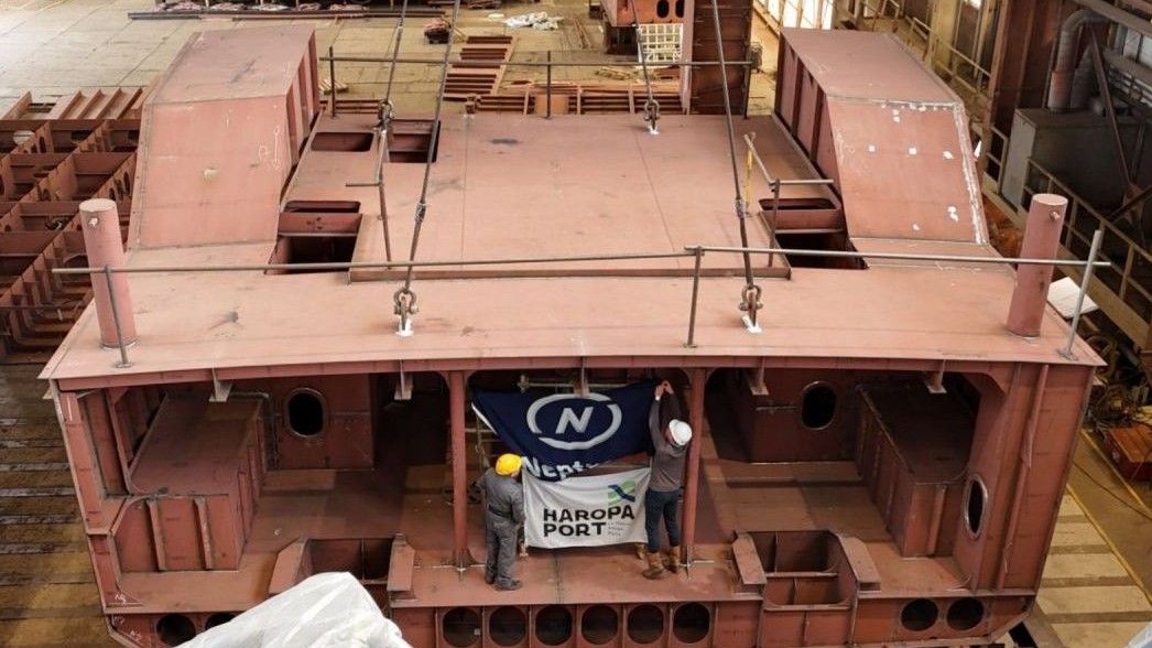 Neptune Marine lays keel for Haropa Port's new dredger