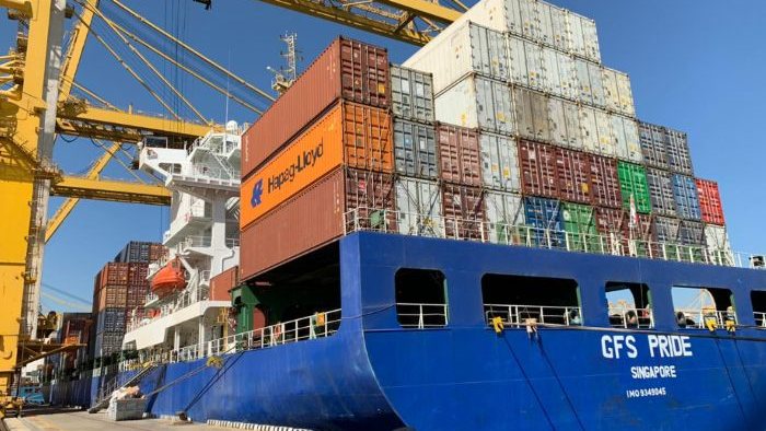 Container ship sinks in Strait of Hormuz after attack