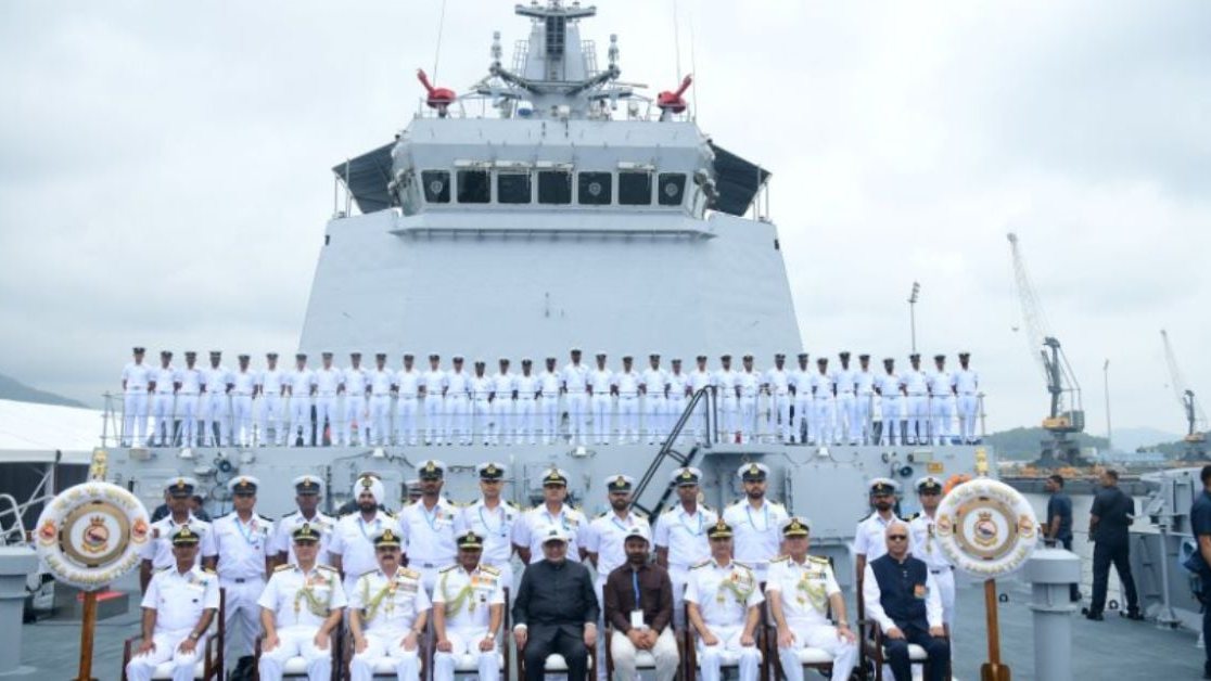 Indian Navy Commissions First Multipurpose Ship ‘INS Samarthak’ Built By A Private Shipyard