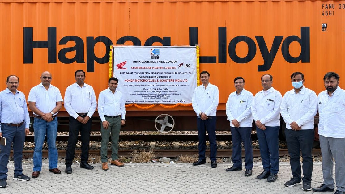 CONCOR Honda Rail Dispatch Opens New Logistics Link from Kathuwas