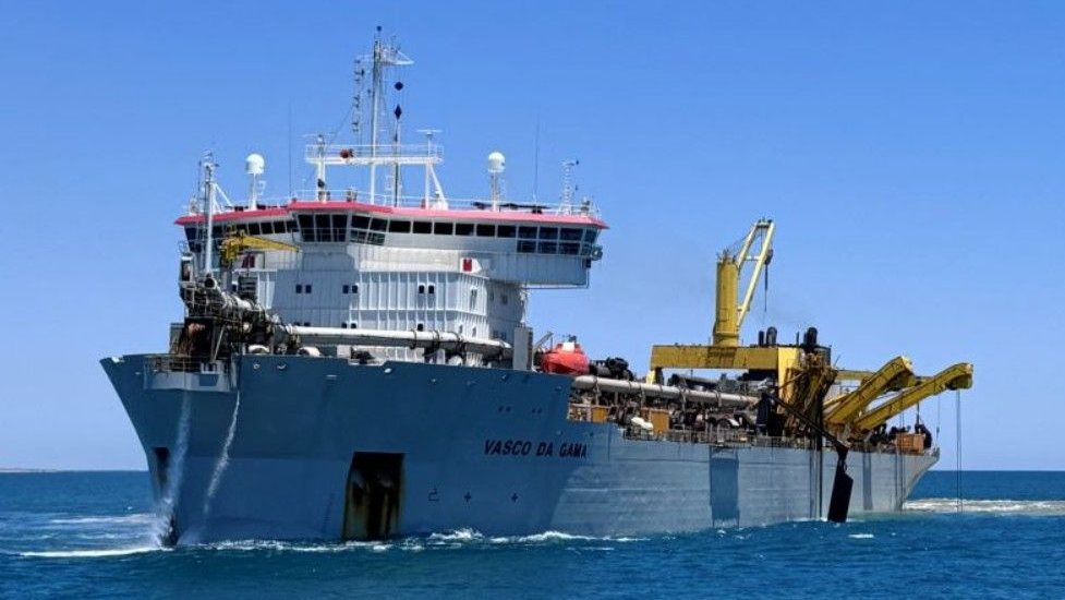 Jan De Nul's mega TSHD Vasco da Gama raises the bar at Port Hedland