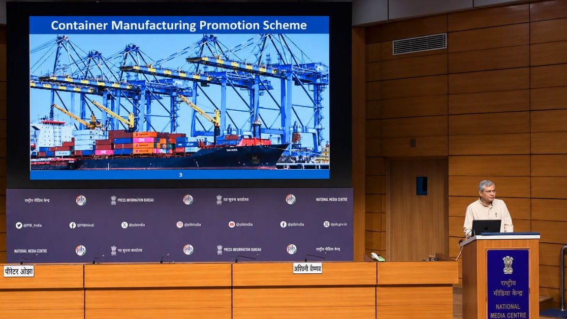 Container Manufacturing Promotion Scheme Wins ₹10,000 Crore Cabinet Approval