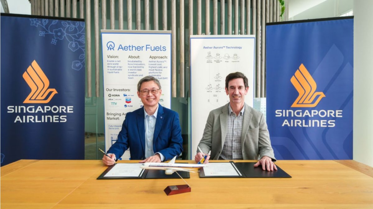 Singapore Ailines to offtake next-generation Sustainable Aviation Fuel from Aether Fuels