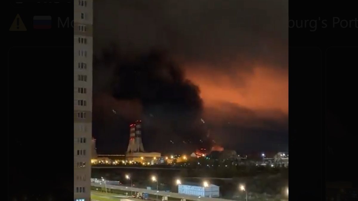 Ukraine Hits Petroleum Terminal on St. Petersburg's Waterfront