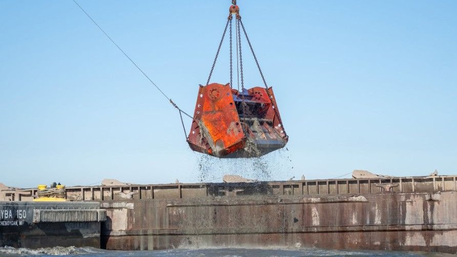 PHOTO OF THE DAY: Sandusky Harbor dredging in full swing