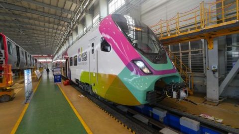 CRRC unveils first train for Beograd airport and Expo 2027 rail link