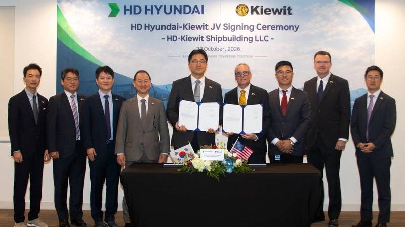 HD Hyundai, Kiewit Team Up to Build New US Shipyard