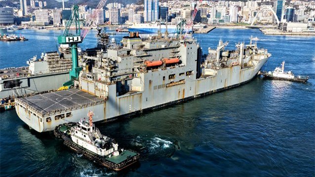 South Korean Yard Completes Repairs for USNS Amelia Earhart