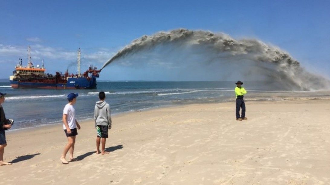 Woorim Beach nourishment project begins