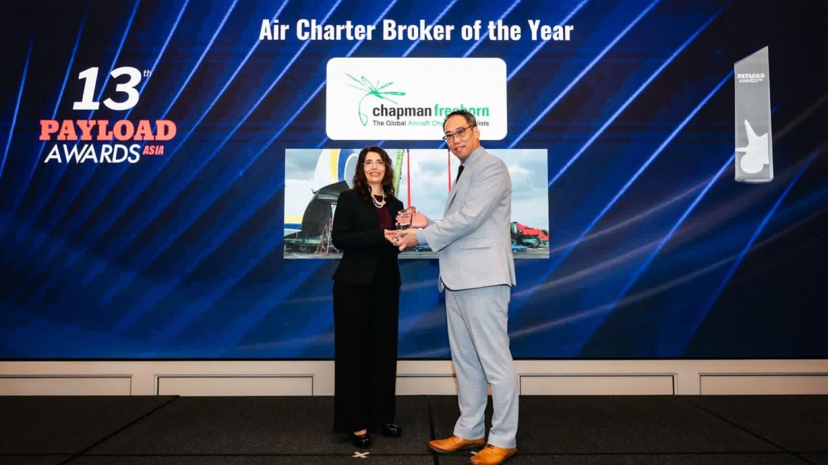 Chapman Freeborn named Air Charter Broker of the Year at Payload Asia Awards 2026