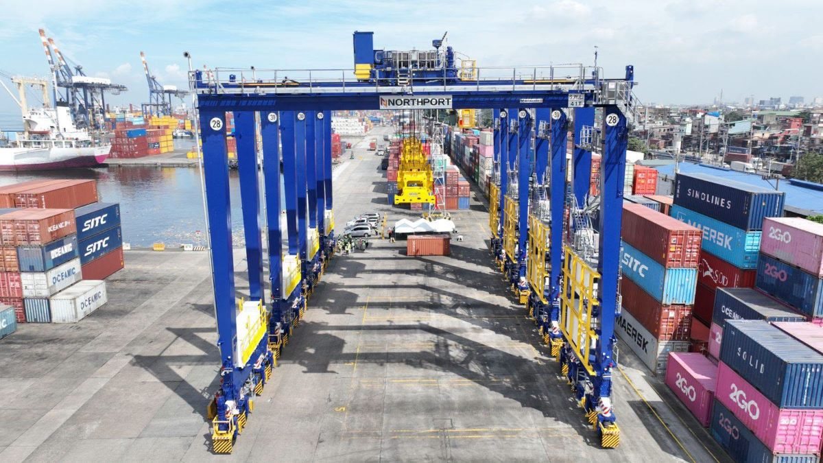 NorthPort unveils 4 new hybrid gantry cranes at Manila North Harbor