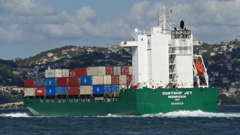 Contship Jet sinks after drone attack in Black Sea, all 18 crew rescued