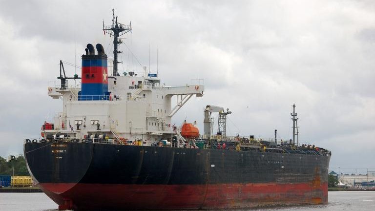 Sanctioned Tanker Bound for US Passes Through UK Waters