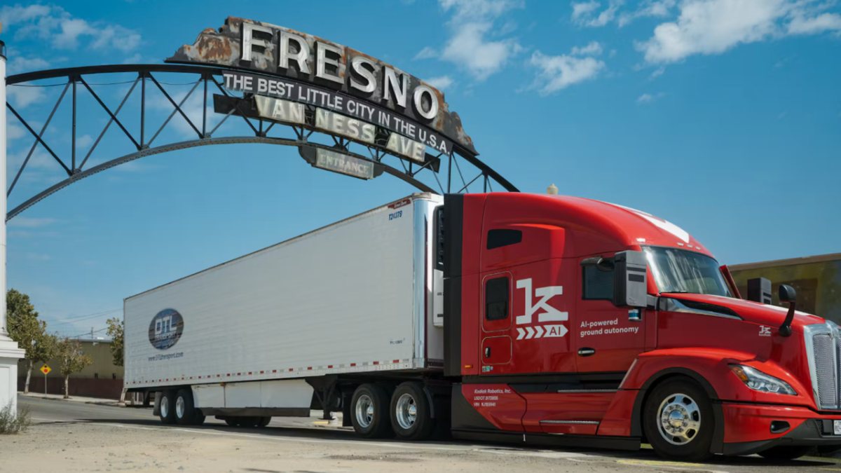 Fresno carrier DTL to run 75 Kodiak driverless trucks