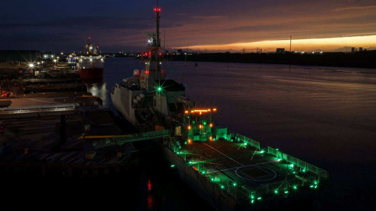 Glamox Supplies Advanced Helicopter Landing Systems for 3rd Royal Navy OPV