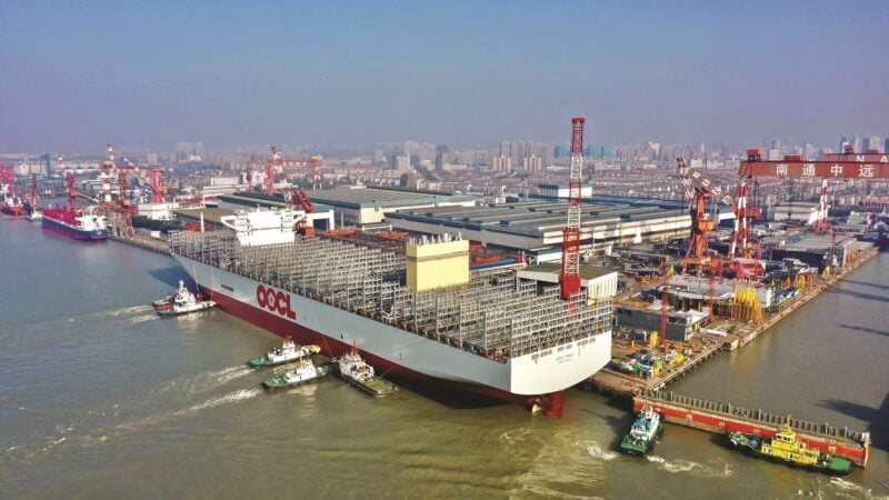 China Tightens Grip on Global Shipbuilding as Order Book Hits Near-Record High