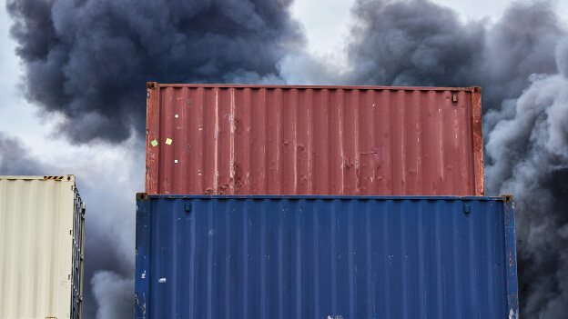 Salvage Teams Continue to Fight Fires on Two Boxships at Sea