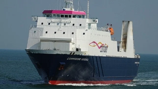 Freight Ferry Catches Fire, Goes to Anchor off Isle of Wight