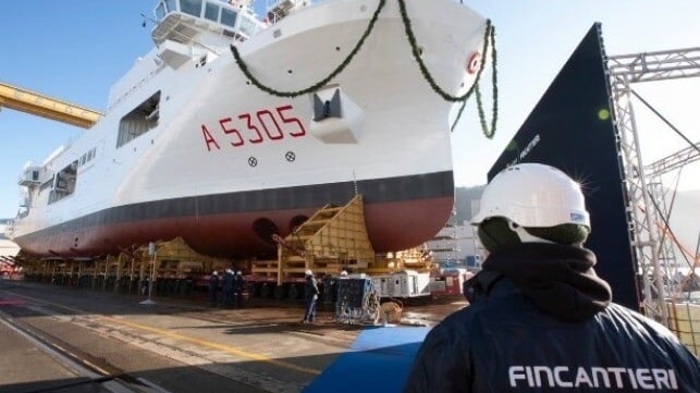Launch of the Italian Navy’s Hydro-Oceanographic Ship
