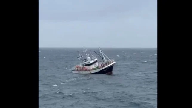 Seven Fishermen Rescued From Listing Vessel off A Coruña