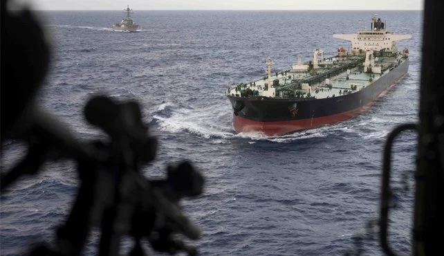 U.S. Boards Sanctioned, Stateless Tanker in the Indian Ocean
