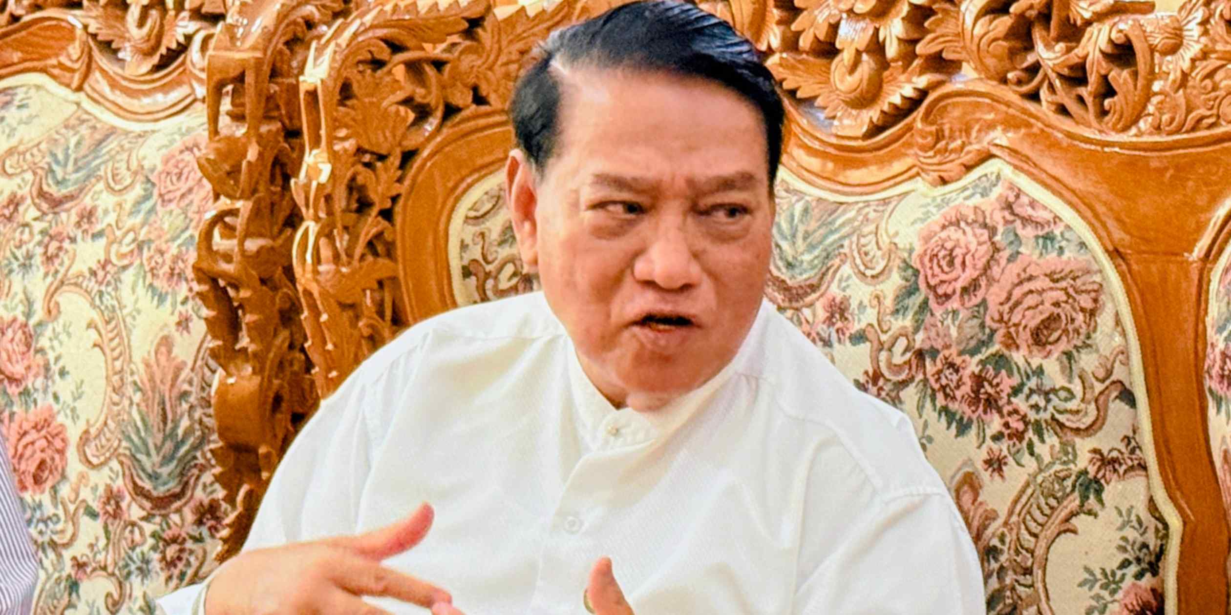 Myanmar ruling party chief vows to seek peace, lower barriers to investment