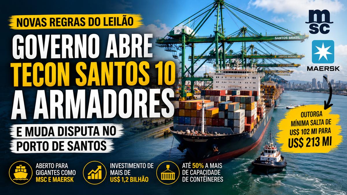 Casa Civil opens Tecon Santos 10 auction for MSC and Maersk