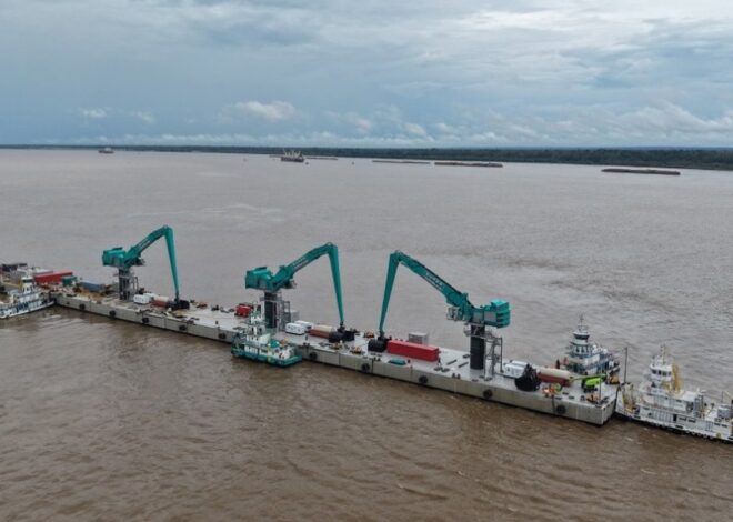 Itacoatiara receives the largest floating bulk pier in the Americas