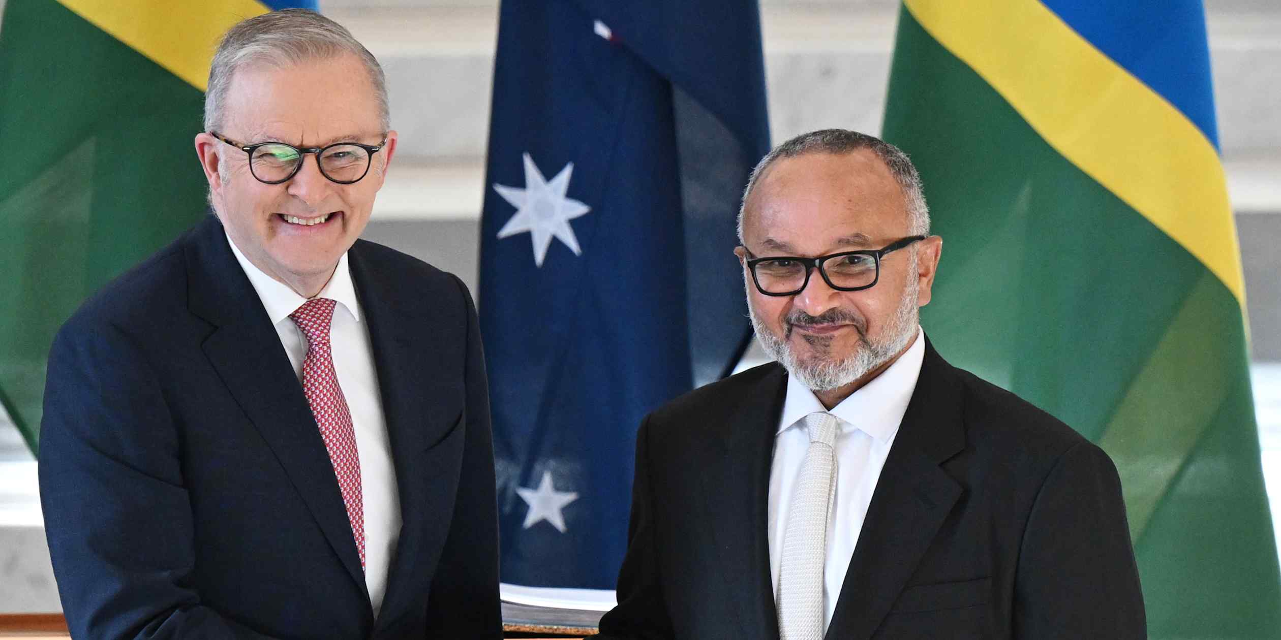 Australia and Solomon Islands agree to boost ties with strategic treaty