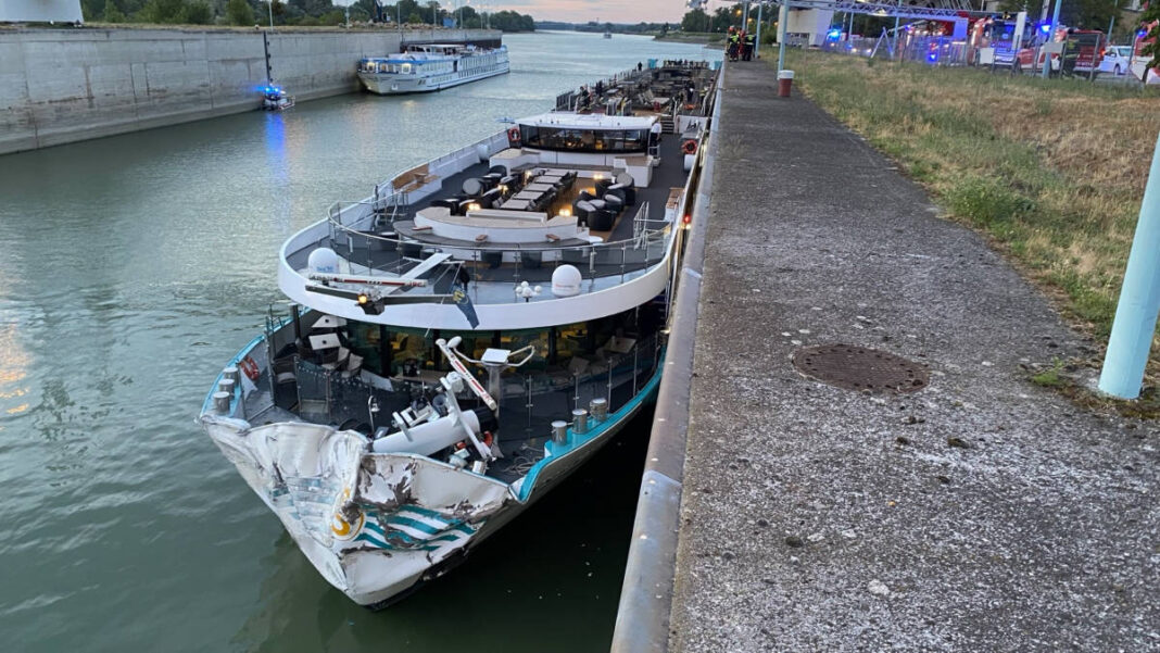 Damaged River Cruise Vessel