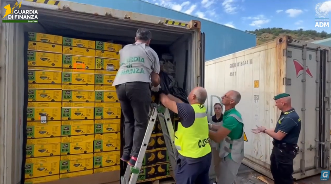 Banana shipment from Ecuador to Europe concealed $290 million in cocaine
