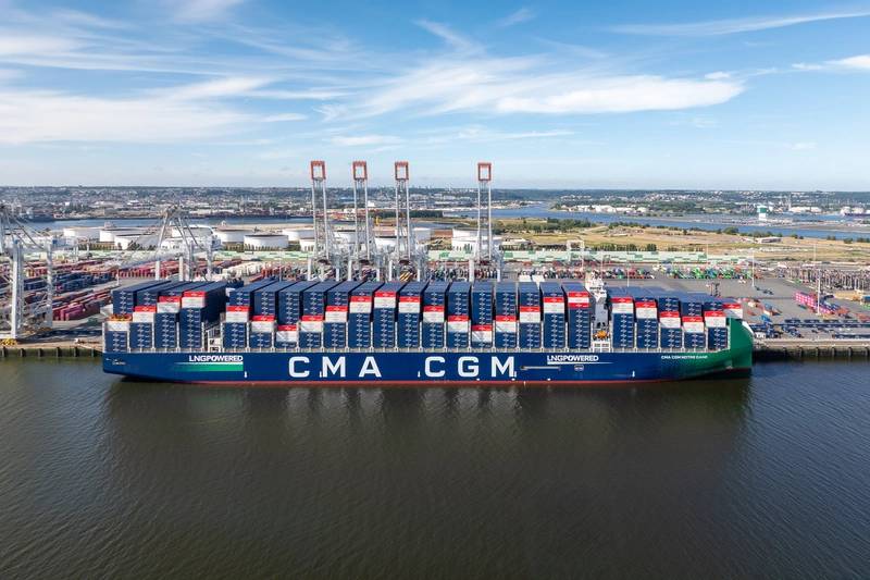 CMA CGM Celebrates Naming NOTRE DAME, The Largest
