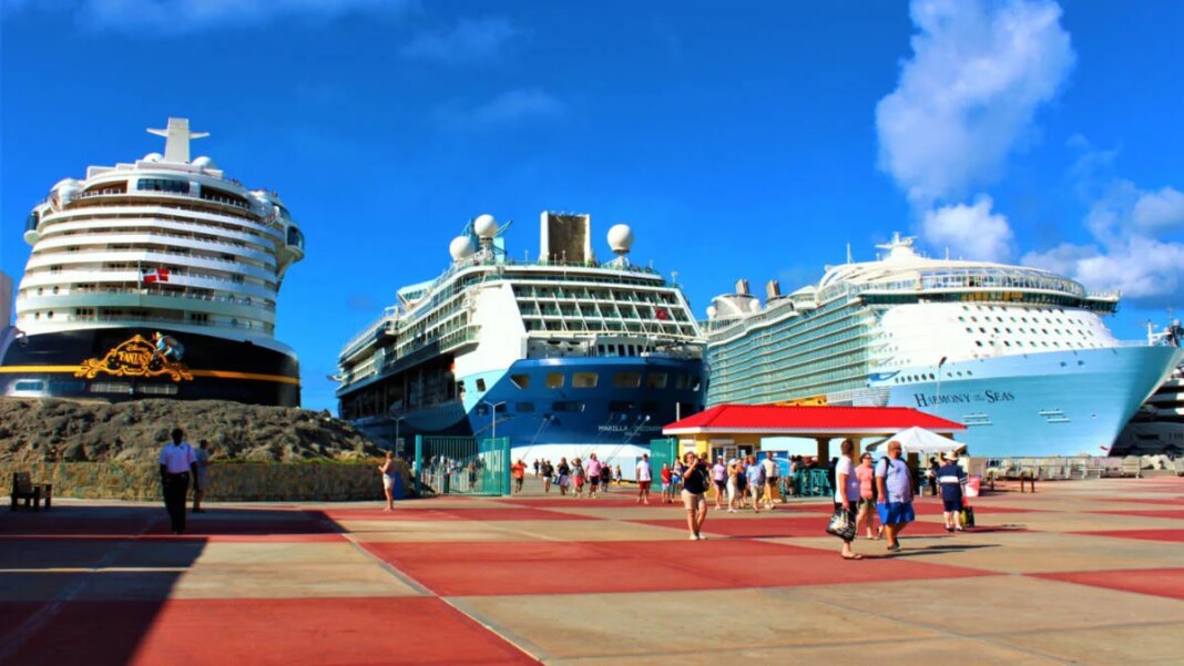 Cruise Ships Docked in St. Maarten