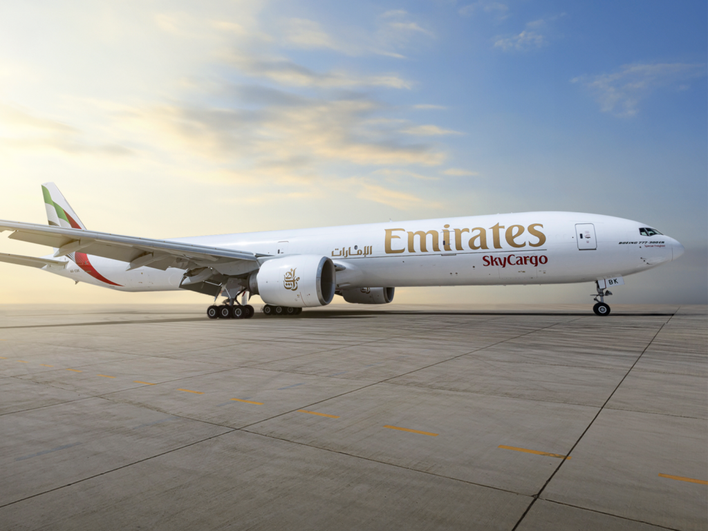 Emirates deploys first Boeing 777-300ERSF converted freighter Emirates become the first airline cargo carrier to place a converted Boeing 777-300ERSF aircraft into commercial service.