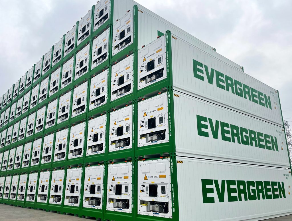 Evergreen reefer containers