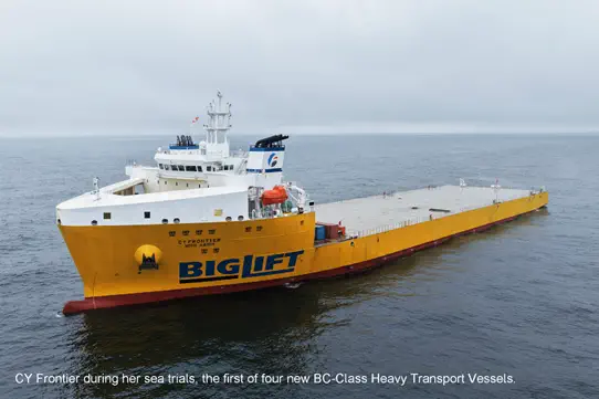 First of Four Heavy Transport Vessels First of Four Heavy Transport Vessels
