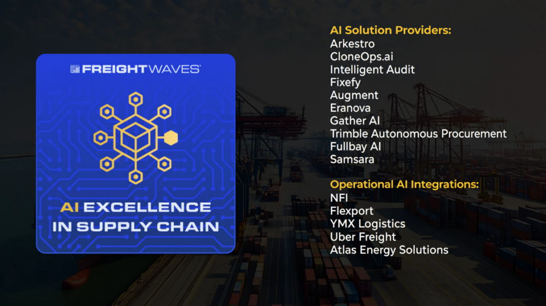 FreightWaves Announces 2026 AI Excellence in Supply Chain Awards Winners FreightWaves Announces 2026 AI Excellence in Supply Chain Awards Winners