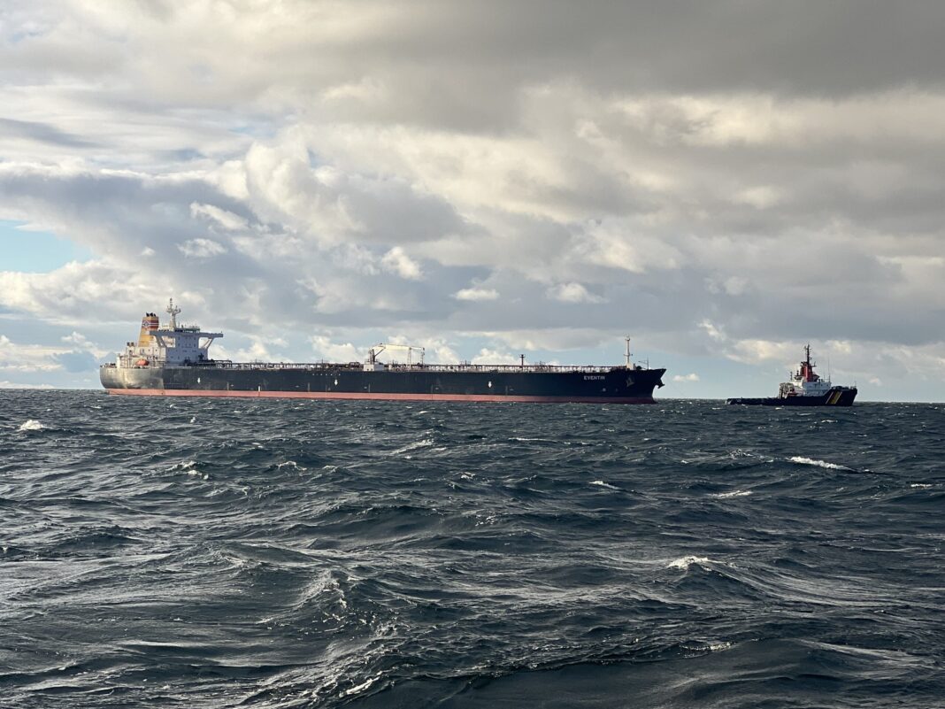 GMS Sees U.S. Recycling License as Blueprint to Retire Shadow Fleet Vessels Tanker EVENTIN adrift in the Baltic Sea