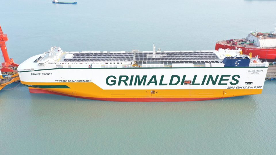 Grimaldi takes delivery of latest ammonia-ready PCTC Grande Oriente