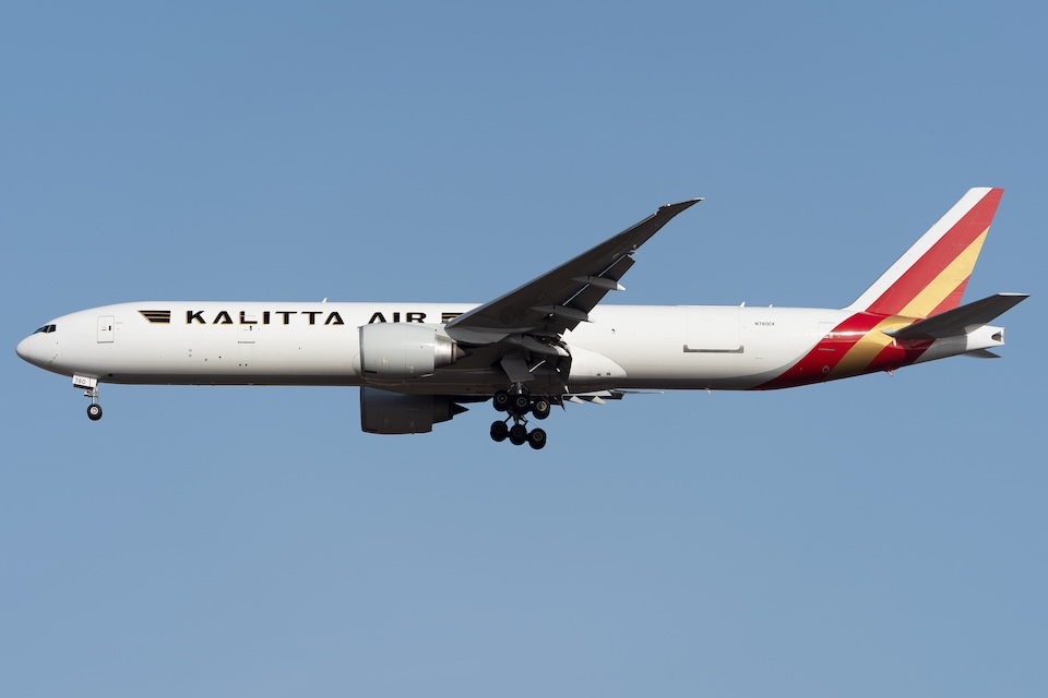 Growing Kalitta Air renews with ACL Airshop Parkdolly : Shutterstock.com Kalitta Air Boeing 777 converted shutterstock_2727983185