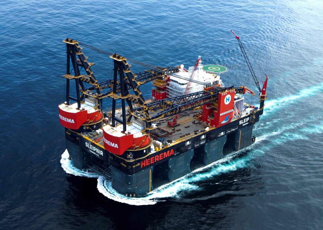 Heerema and Amphitrite Shorten Sleipnir’s Atlantic Transit by two Days Heerema and Amphitrite Shorten Sleipnir's Atlantic Transit by two Days