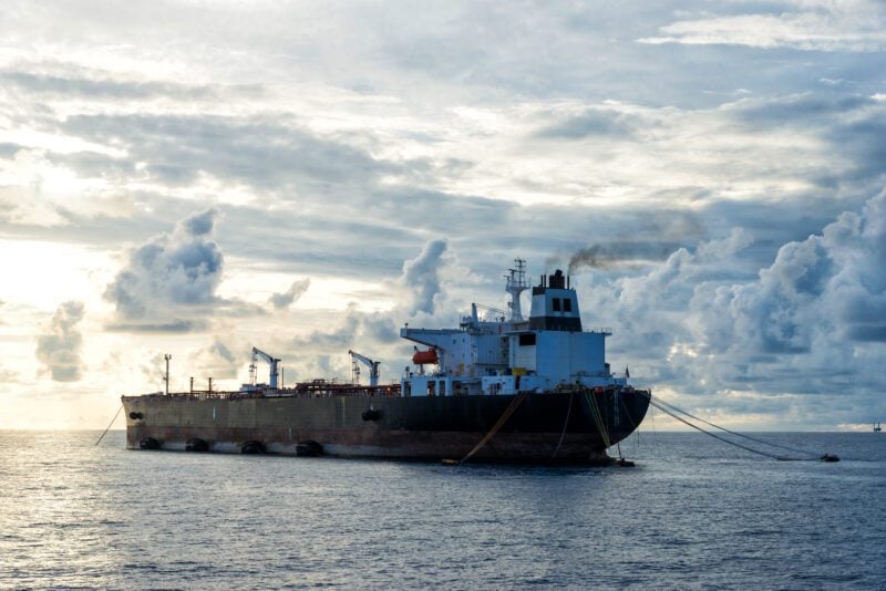 Japan Weighs Return to Iranian Oil as Shipping Risks Cloud Sanctions Waiver Stock photo of an oil tanker moored at sea