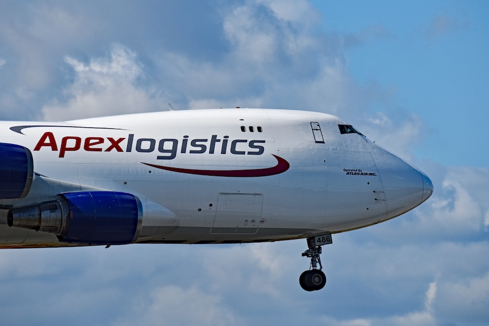 K+N declines to comment on Apex Logistics reports Apex Logistics Boeing 747 freighter Avi Johnson : Shutterstock.com shutterstock_2627672115