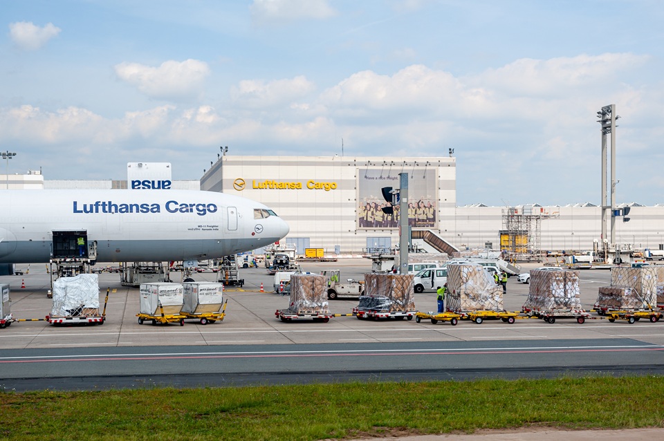 Lufthansa Cargo warns of potential air shipment delays at Frankfurt and Munich airports Lufthansa Cargo hub at Frankfurt Airport