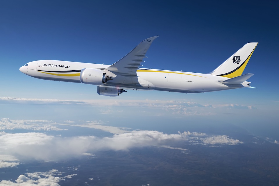 MSC Air Cargo places order for 777-8 freighters MSC Air Cargo Boeing 777-8F freighter source Boeing